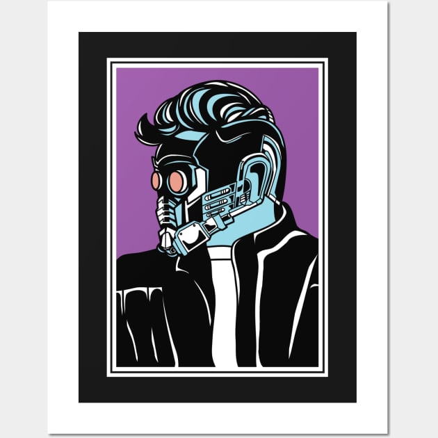 Star-Pop-Lord Purple Wall Art by miraazalia@gmail.com